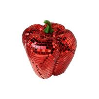 Disco Ball Disco Pear/Tomato/Carrot/Pepper Light Reflectings Disco Ball Decors Ornament for Party Wedding Home Decors brown