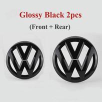 2pcs ABS Car Front Grill Emblem Rear Trunk Badge Logo for Volkswagen VW Golf 5 6 7 7.5 8 MK5 MK6 MK7 MK8 Polo Passat B8 Scirocco Ce9 21-24 Golf 8