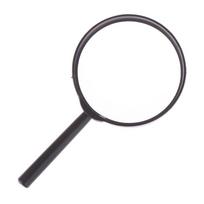 Lightweight 90mm Handheld Magnifier 5X Reading Map Newspaper Magnifying Glass Jewelry Plastic Magnifying Glass