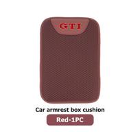 Car Center Console Cover Ice Silk Armrest Mat Arm Storage Box Mat For Volkswagen VW Golf 4 5 6 7 GTI Tiguan Passat B5 B6 B7 CC brown