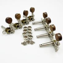 4-course, 8-string Mandolin Tailpiece Tuning Pegs Acacia Wood Small Round-head Tuning Pegs Headstock Tuning Pegs Tuning Pegs for Guitars 1SET Tuning Pegs