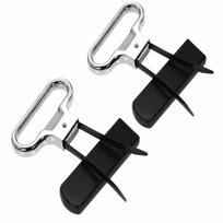 2pcs Two-Prong Design Two-Prong Cork Puller Easy Cork Remover Old Wine Corkscrew Remover  Bar gray