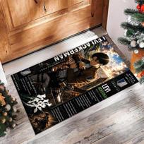 Attack on Titan Crystal Velvet Rug, Soft Anti‑Slip Crystal Velvet Carpet for Living Room Bedroom Home Decor 50cmx80cm