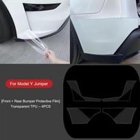 Bumper Sides Corner For Tesla Model Y Juniper 2025 TPU Protector Film Anti-Scratch Film Invisible Car ClothingGood product Front Rear Bumper