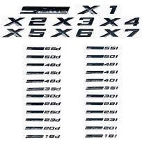 3D ABS Glossy Black SDrive Alphanumeric Emblem ZSNH2 Sticker for BMW X1 X2 X3 X4 X5 X6 X7 & GT - 18i 20i 23i 25i 28i 30i 35i 40i 45i 5 SDrive