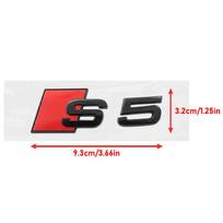 For Audi S5 2010-2019 S5 Front Hood Grill Emblem Rear Trunk  Audi Sport Decoration Accessories
