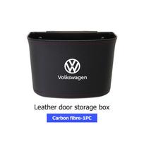 Leather Car Seat Side Storage Pocket Door Trash Organizer ZX14 Box For Volkswagen VW Passat Golf 4 5 6 Tiguan Polo Scirocco Jetta CC