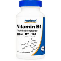 Nutricost Vitamin B1 Thiamine Mononitrate 500mg Capsules 1 pcs 120 Tablets