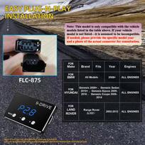 New Plug Play Car Throttle Response Controller Tuning Parts Accessory 9 Drive 5 Modes Digital Racing Accelerator Potent Booster FLC-875