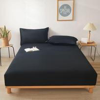 Paklodė su gumyte Vienspalvė Neslystanti Reguliuojama Čiužinio Užvalkalas Viengulei Dvigulei King Queen Lovai Pillowcase 48x74cmx2 white