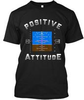 Limited New Popular Positive Attitude Aviation Pilot Flight Retro T-SHIRT S-4XL Unisex T-Shirt XXXXL blue