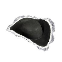 Feather Pirate Hat Lace Trim Pirate Costume Hat Dress-up Captain Hat  Masquerade Style D