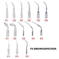 5 vnt. dantų ultragarsinio skalerio antgalis tinka EMS WOODPECKER skaleris ir DTE SATELEC G1-G6 E1-E5 P1 P3 P4 GD1-GD6 PD1 PD3 PD4 ED1 ED2 5pcs G1 white