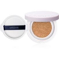 Missha Magic Cushion Cover Lasting ilgai išliekantis makiažo pagrindas kempinėlėje SPF 50+ atspalvis #27 Honey Beige 15 g