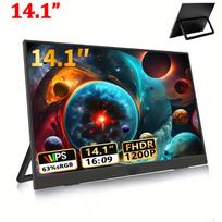 14/15.6/16 colių 1080p nešiojamas monitorius IPS panelė USB-C HDMI suderinamas kelioninis ekranas PC nešiojamam kompiuteriui Xbox Switch