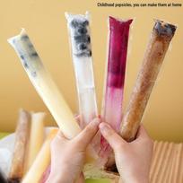 DIY Food-Grade Popsicle Bags for Homemade Slushies and Ice Pops 10 Stick Ice Bags, Limited Time Purchase white