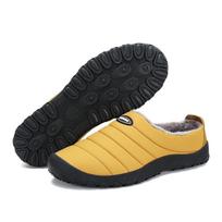 Lazy Cotton Slippers Men Winter Outdoor Men Shoes WaterProof Cold-Proof Casual Shoes Men Plush Warm Man Footwear Big Size 38-46 41