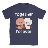 Bubu And Dudu Together Forever T Shirts Mens  Pure Cotton Fashion TShirt Crew Neck  Tee Shirt Short Sleeve Clothes Gift 4XL white