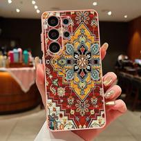 Vintage Totem Pattern Magnetic Phone Case For Samsung Galaxy S26 S25 S24 Ultra S25 S23 FE A57 A56 A37 A17 A55 A26 A36 A35 Cover Galaxy A34 brown