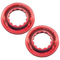 Center Lock Cover Rings for Aluminum For Disc Brake For Rotor Installation raudona