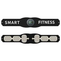 EMS Microcurrent Pulse Smart Fitness Waistband for Lazy People” gray