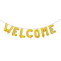 16-Inch Welcome Aluminum Foil Balloon Set for Mall Opening Celebration