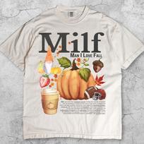 Man I Love Fall Vintage T-Shirt, Funny Autumn Meme Tee, Retro Pumpkin Spice Humor Shirt, Sweater Weather 90s Y2K Graphic Top Gift XL black