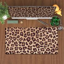 Fashion Leopard Print 120x60cm Oversized Keyboard Desk Pad Home Office Decoration Carpet Laptop Gaming Accessories Girl Mousepad 30x60cm brown