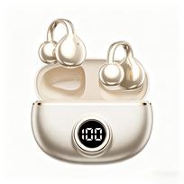 Xiaomi New Clip-on Earbuds for Small Ears Glasses Open Ear Bluetooth Headphones with 40H Playtime Digital Display Earphones With Mic