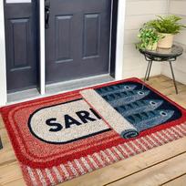 Creative Sardine Can Print Doormat Nautical Coastal Entryway Rug Funny Kitchen/Bathroom Mat Non-Slip Absorbent Welcome Mat 30x50cm