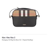 Burberry odinis kameros krepšys per petį mažas moteriškas juodas 81208301 One Size 2 black