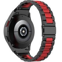 Strap Bracelet for Samsung Galaxy Watch 4/5/6 40/42/43/44/45/46/47mm, Black / Red black