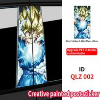 Anime Son Goku Car Stickers Car B-pillar Vinyl Decals Waterproof Auto Center Pillar Sticker Cover Scratches Vehicle Decor Decal 1 pcs blue