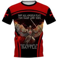 Knights Templar  3D Printing T Shirt Man Summer O-Neck Short Sleeve Oversized Top Casual Tee Loose Streetwear Harajaku L