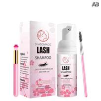 Fast Cleaning Lash Shampoo For Eyelash 60Ml Mascara Wand Eyelid Foaming Cleansing, Extension Cleanser Remover