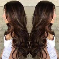 Lace Front Wig Long Wavy Synthetic Hairpiece Light Golden Color Natural Look Women 26in brown