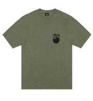 Stussy 8 Ball Pigmentu Dažytas Alyvuogių Spalvos Marškinėliai Dydis L Visiškai Naujas Su Etiketėmis **Retas** Unisex Marškinėliai M gray