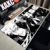 Jujutsu Kaisen XXL pelės kilimėlis Anime Gojo Satoru Didelis žaidimų pelės kilimėlis Žaidėjo įmonės klaviatūros pelės kilimėliai kilimas kompiuterio stalo kilimėlis 800x400x2mm gray