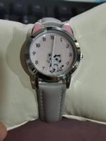 UTHAI Children Watch Girl Pink Cute Cartoon Cat Watch Waterproof 5-15 Year Old Primary School Student Women Fashion Quartz Clock gray