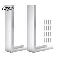 Microwave Oven Gap Filler 2PCS Stainless Steel Trim Kits, Easy to Install L Shape Cover Strip Sets, Wear-resisting for Kitchen Countertop Replacement 2pcs gray