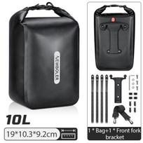 NEWBOLER 10L Large Capacity Bicycle Bag Waterproof Electric Hunting Bike Bag Bike Quick Release Fork Bag Bike Rear Seat Bag