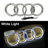 LED Car Dynamic Streamer Badge Light Front Grille Emblem For  Audi Q7 Q8 S3 A1 A2 A3 A4 A5 A6 Q3 Q4 Q5 Q6 S5 S7 A7 Q2 Accessories 273mm