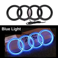 LED Car Dynamic Streamer Badge Light Front Grille Emblem For  Audi Q7 Q8 S3 A1 A2 A3 A4 A5 A6 Q3 Q4 Q5 Q6 S5 S7 A7 Q2 Accessories 285mm