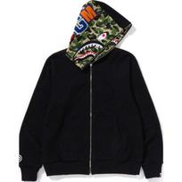 Bape Abc Reversible Shark Full Zip Hoodie 1K70-115-014 2XL black