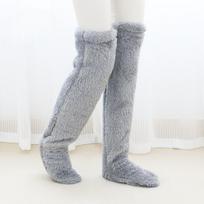 Elderly Knee Pads For Warmth Cold Legs Knee Joints Long Tube Socks Air-Conditioned Room Sleeping Foot Protection Socks 1Pairs pilka