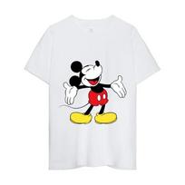 MINISO Mickey Mouse T Shirt Women Couple Combination Clothes Short Sleeve Collar Fashion Man Cotton XXXXXL balta