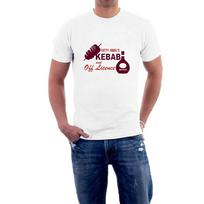 Mr Jolly T-shirt Fatty Amal's Kebab and Off Licence Bottom TV Rik Mayall Tee 3XL white