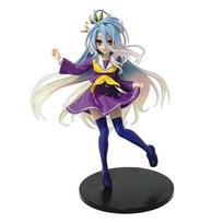 Anime NGNL Nėra žaidimo, nėra gyvenimo Baltas   18,5CM Shiro PVC Modelis Veiksmo figūrėlės Modelio kolekcija Ornamentas Žaislas Šventinė dovana Sandėlyje gray