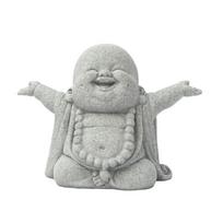 Modern Buddhist Monk Sculpture Desk Figurine Desktop Sculpture Cute Statue Home Office Fish Tank Decor Holiday Gift 1 white