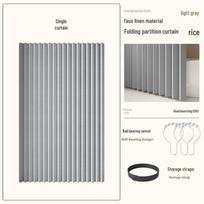 Aukščiausios kokybės sulankstoma dušo užuolaida be gręžimo vonios kambariui: Nematoma sausos ir šlapios zonos atskyrimas ir maudymosi pavėsis Single Curtain, Door Width 55-75, Curtain 80x180 gray